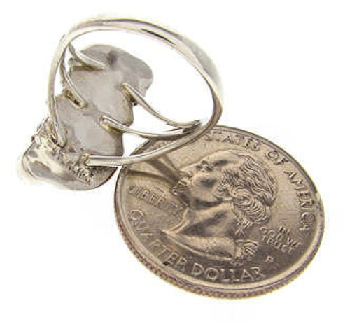 Southwestern Silver And Turquoise Ring Size 5-1/4 YS60654