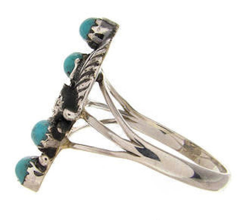 Turquoise Jewelry Sterling Silver Ring Size 5-3/4 YS60674