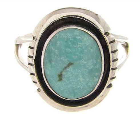 Southwest Silver Turquoise Jewelry Ring Size 5-1/4 YS60514