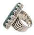 Southwestern Turquoise Sterling Silver Jewelry Ring Size 5-1/2 YS60487