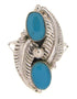 Sterling Silver Turquoise Ring Size 5-1/4 OS58727