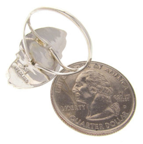 Sterling Silver Turquoise Ring Size 5-1/4 OS58727