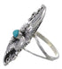 Southwestern Sterling Silver Turquoise Jewelry Ring Size 7-1/2 YS60218