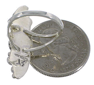 Southwestern Sterling Silver Turquoise Jewelry Ring Size 7-1/2 YS60218