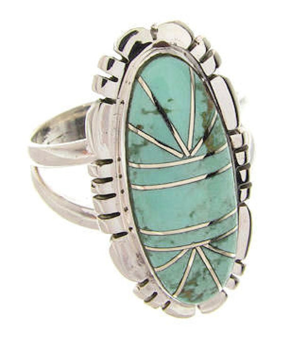 Turquoise Sterling Silver Southwest Jewelry Ring Size 4-3/4 YS60117