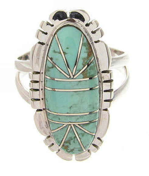 Turquoise Sterling Silver Southwest Jewelry Ring Size 4-3/4 YS60117