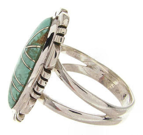 Turquoise Sterling Silver Southwest Jewelry Ring Size 4-3/4 YS60117