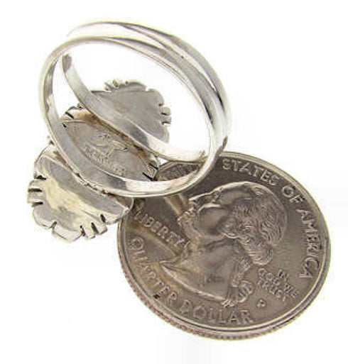 Turquoise Sterling Silver Southwest Jewelry Ring Size 4-3/4 YS60117