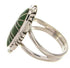 Sterling Silver Green Agate Southwest Jewelry Ring Size 5-1/4 YS60091