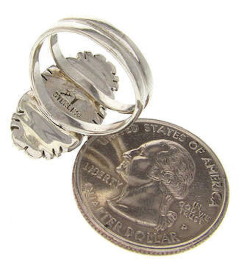 Green Agate Sterling Silver Southwest Jewelry Ring Size 5-3/4 YS60110