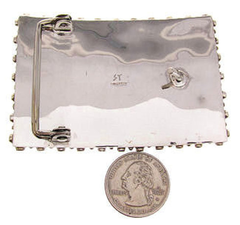 Sterling Silver Turquoise and Southwest Jewelry Belt Buckle YS59922