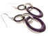 Southwest Sugilite Sterling Silver Hook Earrings OS60070