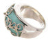Southwestern Jewelry Turquoise Sterling Silver Ring Size 4-3/4 YS61019
