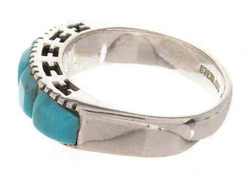 Southwest Silver Turquoise Jewelry Ring Size 4-3/4 MW63933