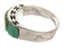 Southwest Turquoise Silver Jewelry Ring Size 7-3/4 MW64037