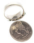 Southwest Turquoise Silver Jewelry Ring Size 7-3/4 MW64037