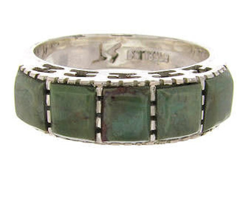 Southwest Jewelry Turquoise Silver Ring Size 6-3/4 MW64042