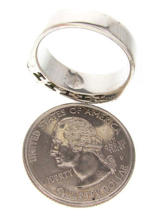 Southwest Jewelry Turquoise Silver Ring Size 6-3/4 MW64042