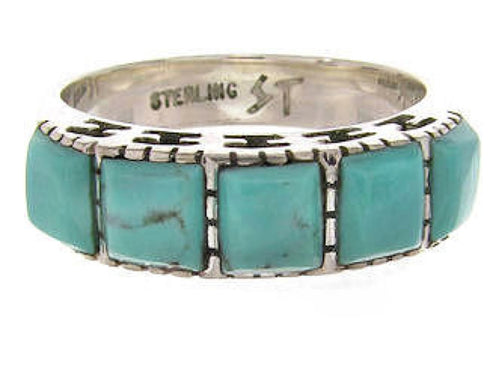 Turquoise Silver Southwest Jewelry Ring Size 4-3/4 MW64066