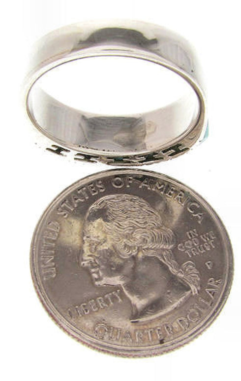 Turquoise Silver Southwest Jewelry Ring Size 4-3/4 MW64066