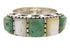 Turquoise Mother Of Pearl Southwest Silver Ring Size 4-3/4 MW64080