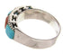 Apple Coral Silver Turquoise Southwest Ring Size 6-1/4 MW64337