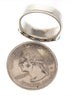Southwest Turquoise Apple Coral Silver Ring Size 5-1/4 MW64349