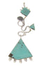Turquoise Pendant Sterling Silver Southwest Jewelry IS59858