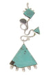 Turquoise Pendant Sterling Silver Southwest Jewelry IS59858