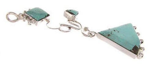 Turquoise Pendant Sterling Silver Southwest Jewelry IS59858
