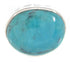 Sterling Silver Turquoise Inlay Ring Size 4-1/2 OS59703