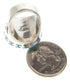 Southwest Sterling Silver Turquoise Ring Size 4-1/2 OS59770