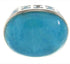 Turquoise Inlay Sterling Silver Ring Size 5-3/4 OS59787