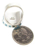 Turquoise Inlay Sterling Silver Ring Size 5-3/4 OS59787