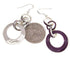 Sugilite Southwest Earrings Silver Hook Dangle Jewelry IS59780
