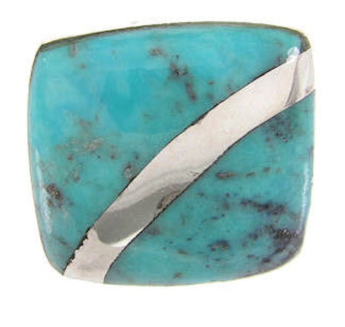 Southwest Turquoise Sterling Silver Ring Size 6-1/4 MW63730