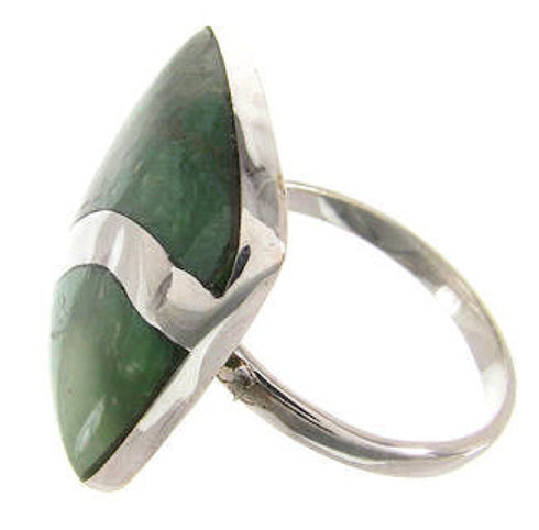 Southwest Turquoise Silver Ring Size 6-3/4 MW63739