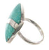 Southwest Turquoise Silver Jewelry Ring Size 5-3/4 MW63753