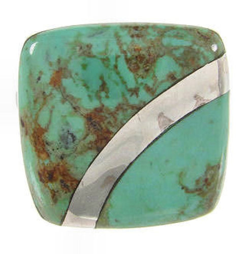 Turquoise Southwest Silver Jewelry Ring Size 8-1/4 MW63798