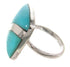 Silver Jewelry Southwest Turquoise Ring Size 5-1/4 MW63838