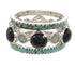 Silver Southwest Multicolor Stackable Ring Set Size 6-1/4 BW64021