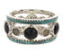 Sterling Silver Multicolor Stackable Ring Set Size 5-1/4 BW64197