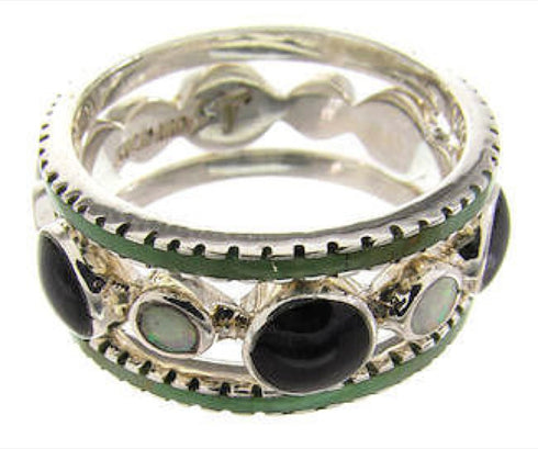 Multicolor Sterling Silver Stackable Ring Set Size 7-1/4 BW64275