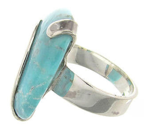 Sterling Silver Turquoise Ring Southwest Jewelry Size 5-1/4 IS61348