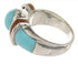 Southwestern Turquoise And Apple Coral Jewelry Ring Size 5-3/4 BW62720