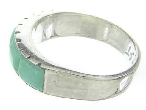 Turquoise Genuine Sterling Silver Ring Size 8-3/4 CW63617