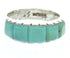 Southwestern Sterling Silver Turquoise Inlay Ring Size 6-3/4 CW63630