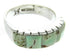 Silver Turquoise Inlay Southwestern Ring Size 6-3/4 CW63645