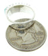 Southwest Silver And Turquoise Ring Size 5-1/2 CW63659