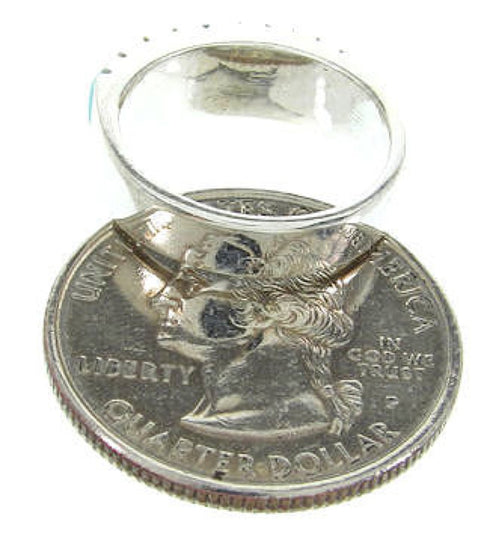 Turquoise Genuine Sterling Silver Southwestern Ring Size 5-3/4 CW63668